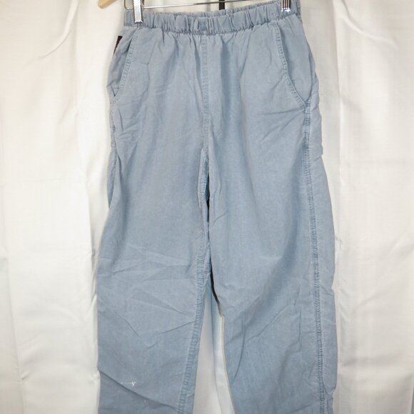 Gramicci Nylon Pants Elastic Waist Belted Pockets Blue Lightweight Medium VTG - Picture 1 of 16